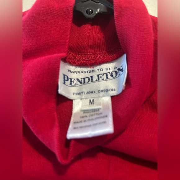 Pendleton Red Turtleneck M Women - Picture 4 of 6
